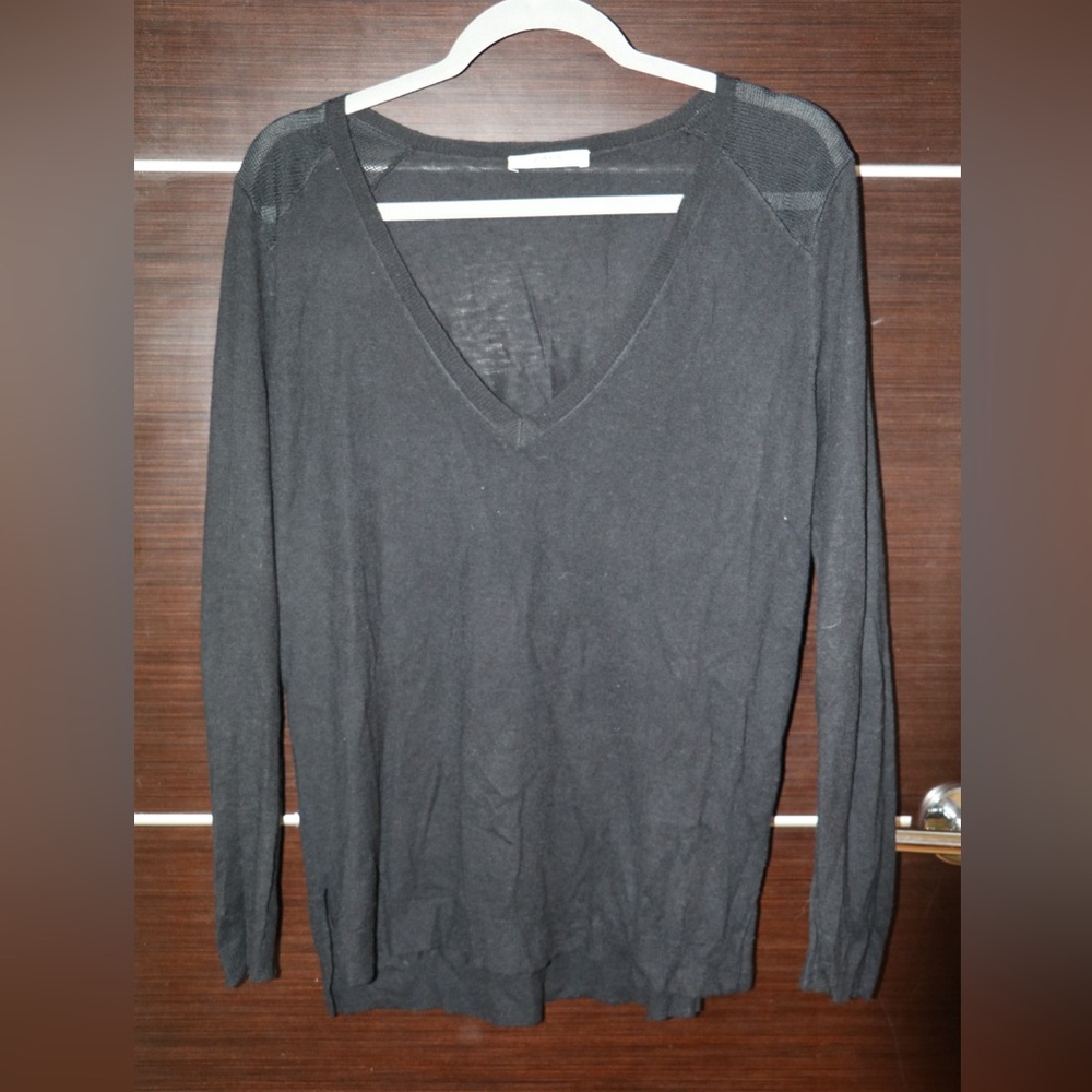 Black V-Neck Sweater